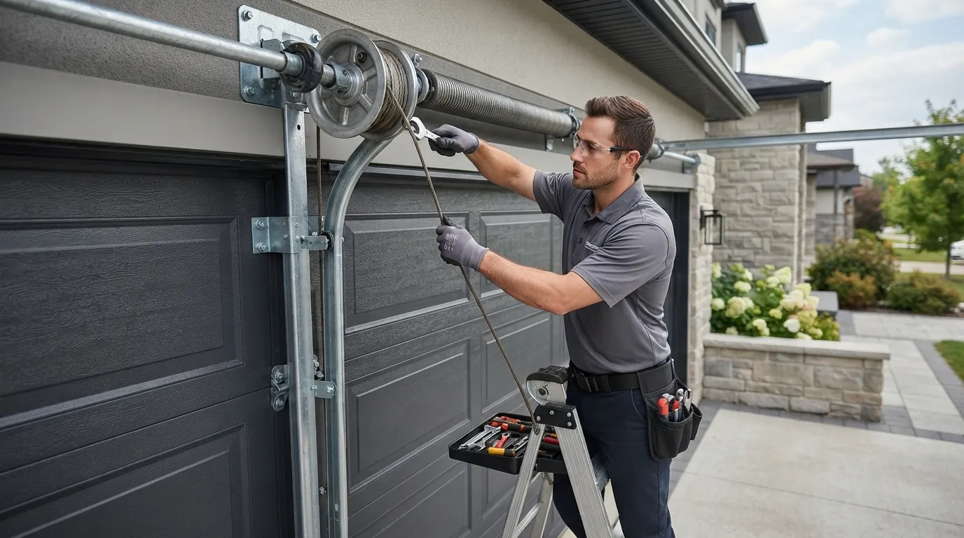 Cable Repair for Nederland's 1970s Garage Doors in Beaumont